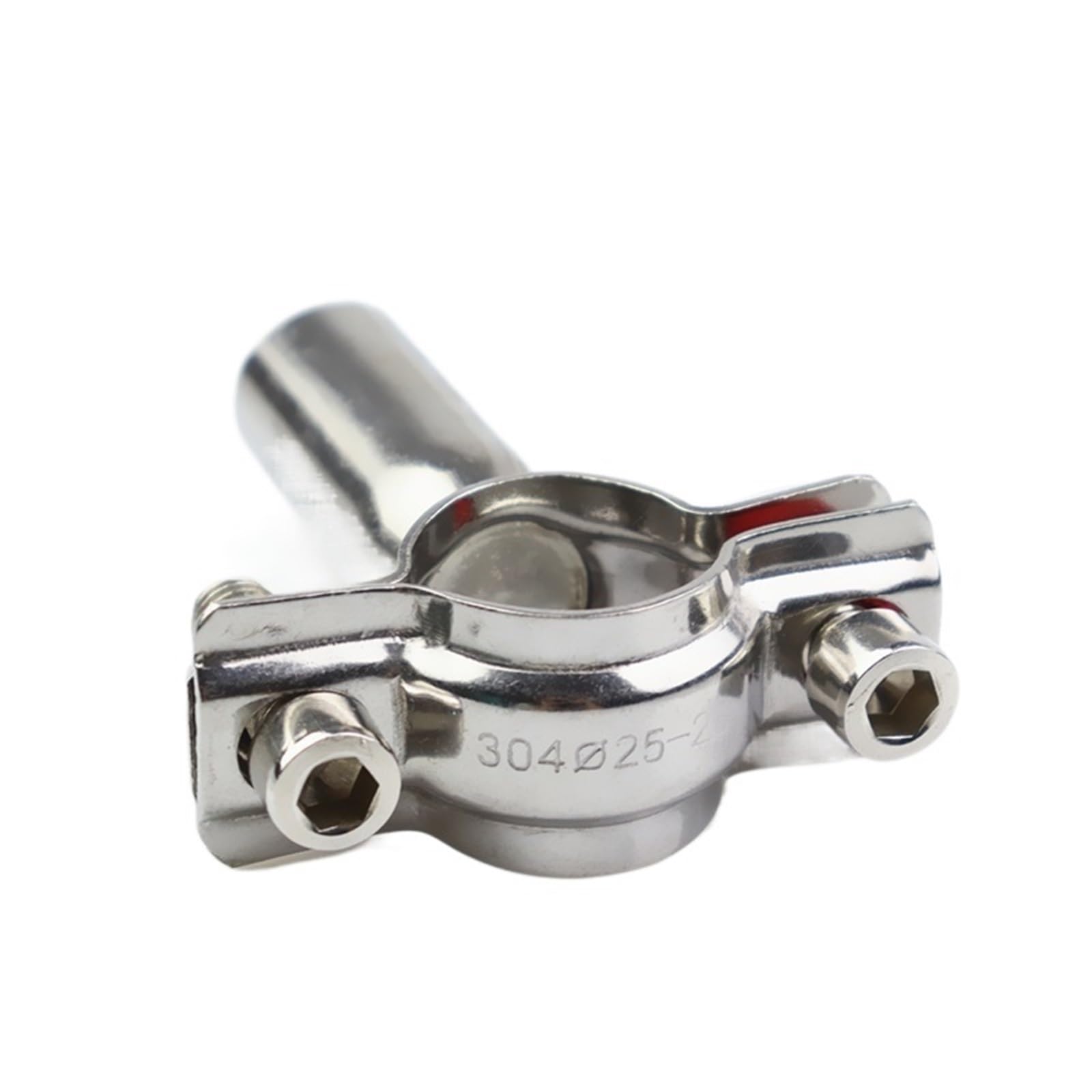Abrazadera de tubo ajustable, acero inoxidable 304, aro soldado resistente para fijación segura del tubo, ideal para fontanería y aplicaciones mecánicas