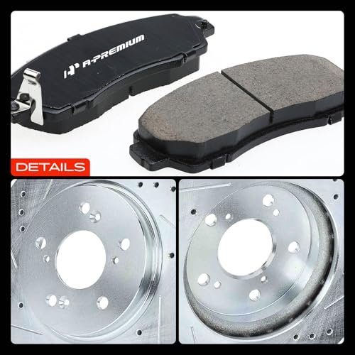 A-Premium 11.65 inch (296mm) Front Brake Rotors & Ceramic Pads Kit, 6-Pack by A-premium - Used condition - Image 9