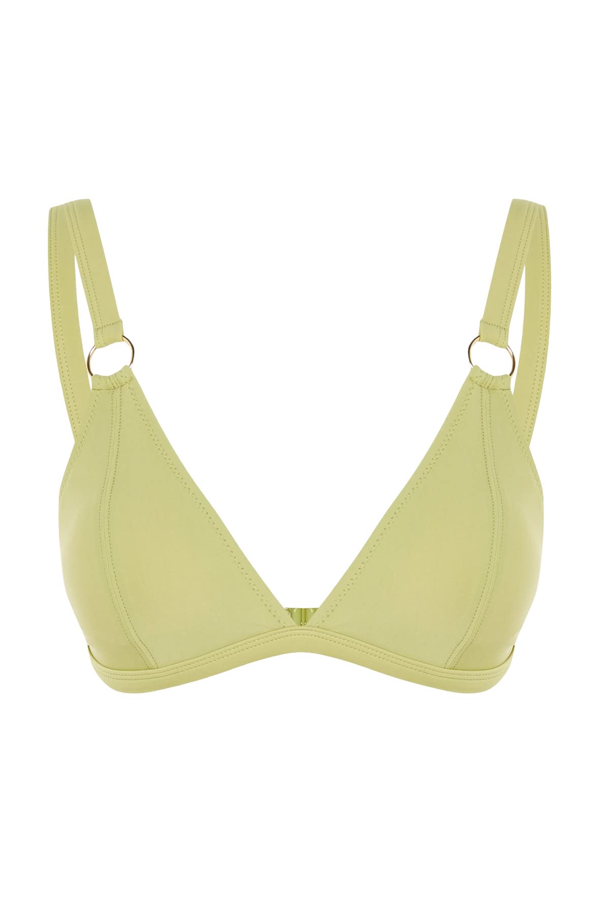 Trendyol Woman Knit Bikini Top,Green,42