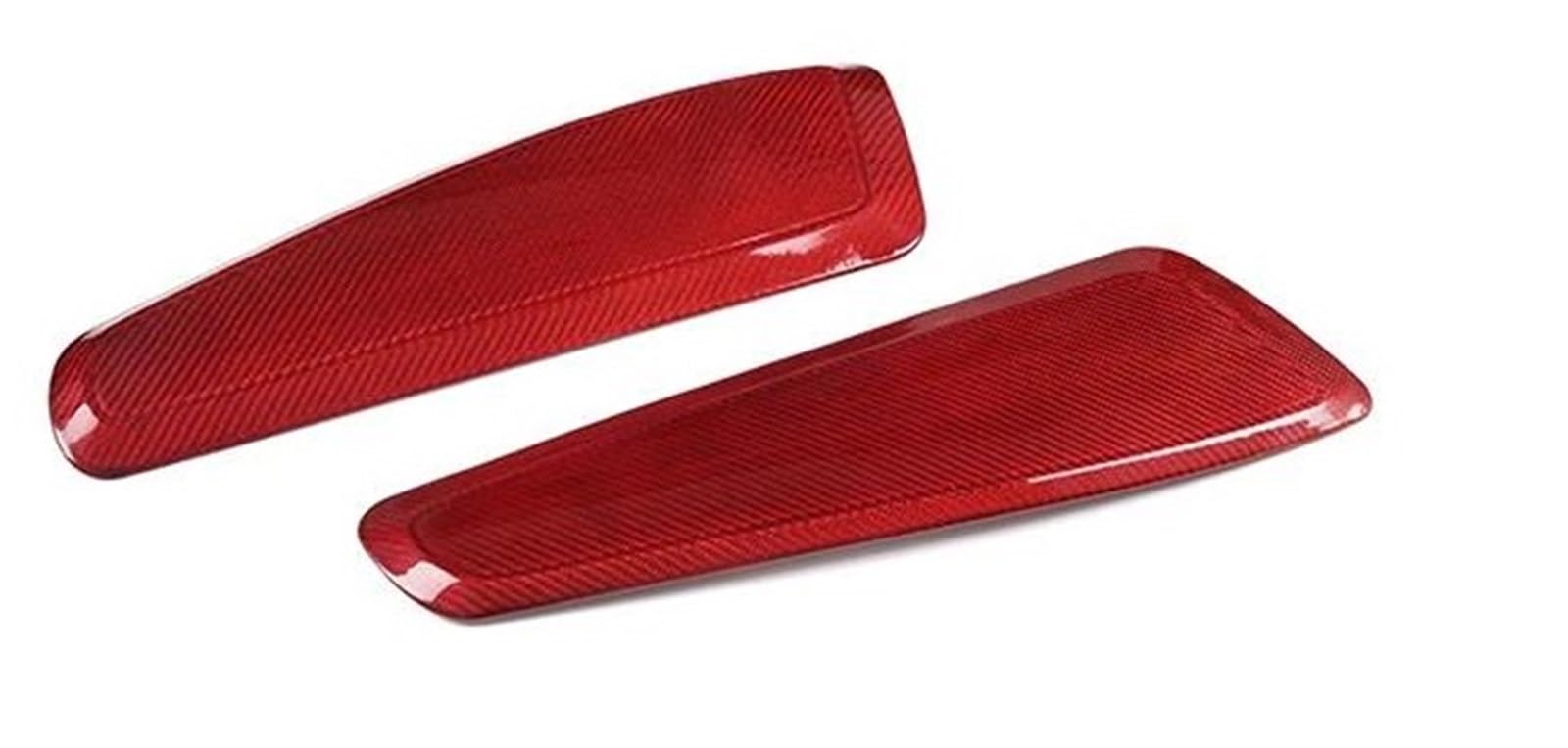 Interior Styling Cover Real Carbon Fiber Side Trim Panel Seat Handle Protective Cover Sticker for Porsche 718 911 2013-2023(Carbon Fiber Red)