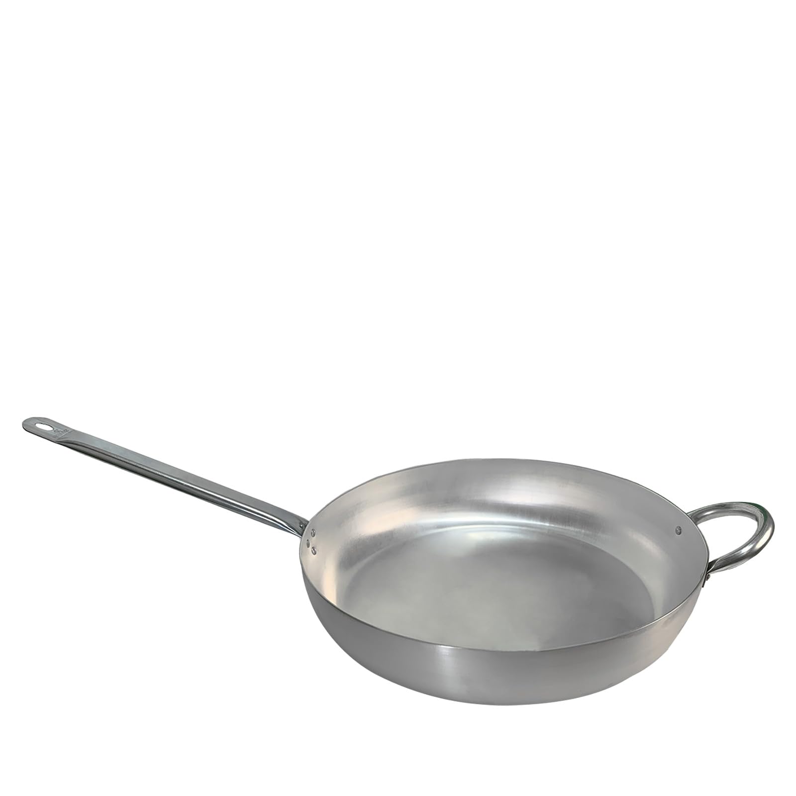 Sicignano | Padella Saltapasta per Piano Gas Elettrico, 40 cm, Alluminio, Manico in Metallo, Spessore 1,5-2 mm, Made in Italy - Padella per Mantecare Saltare Pasta
