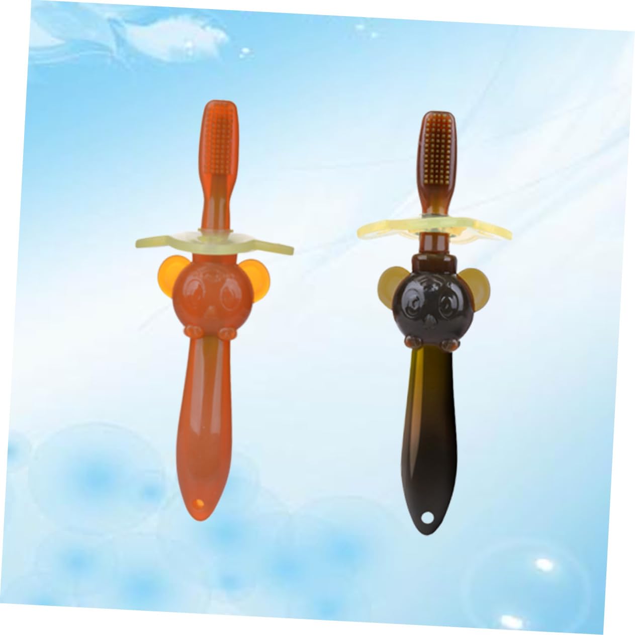 Didiseaon 6 Pz spazzola per l'addestramento del bambino baby toy spazzolino da denti in silicone per bambini spazzolino orale per bambini spazzolino da denti per 2 in 1