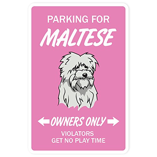 Maltese Decal Dog Pet Parking Decal