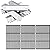 Uniflasy Cooking Grates Heat Platesfor Nexgrill 720-0882A Evolution Infrared Plus 5-Burner Gas Grills Grates Replacement Parts Gas Grills Cast Iron Cooking Grids