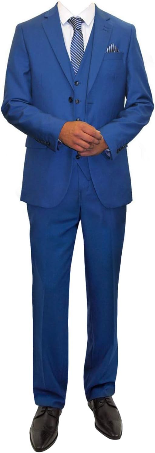 Men's Suit Notch Lapel 3 Pieces Wedding Suits for Men Groom Tuxedos