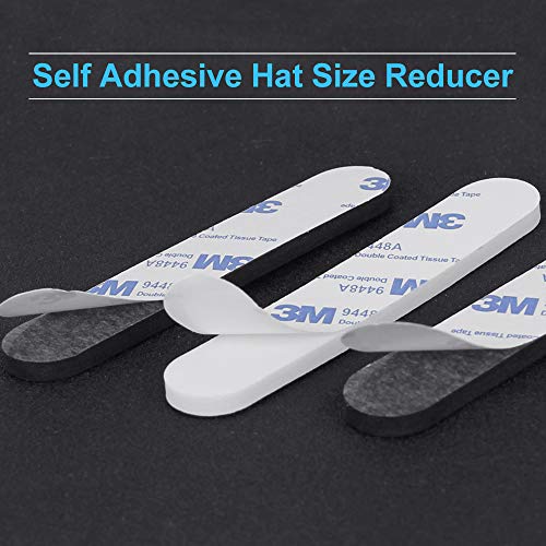 KLYNGTSK 24 Stück Hut Größe Reduzierer Schaum Hutreduzierer Hut Reduzierband Selbstklebend Huteinlagen Hut Reduzierstück Hut Größe Reducer Reduzierband für Kappen und Hüte Schweißband