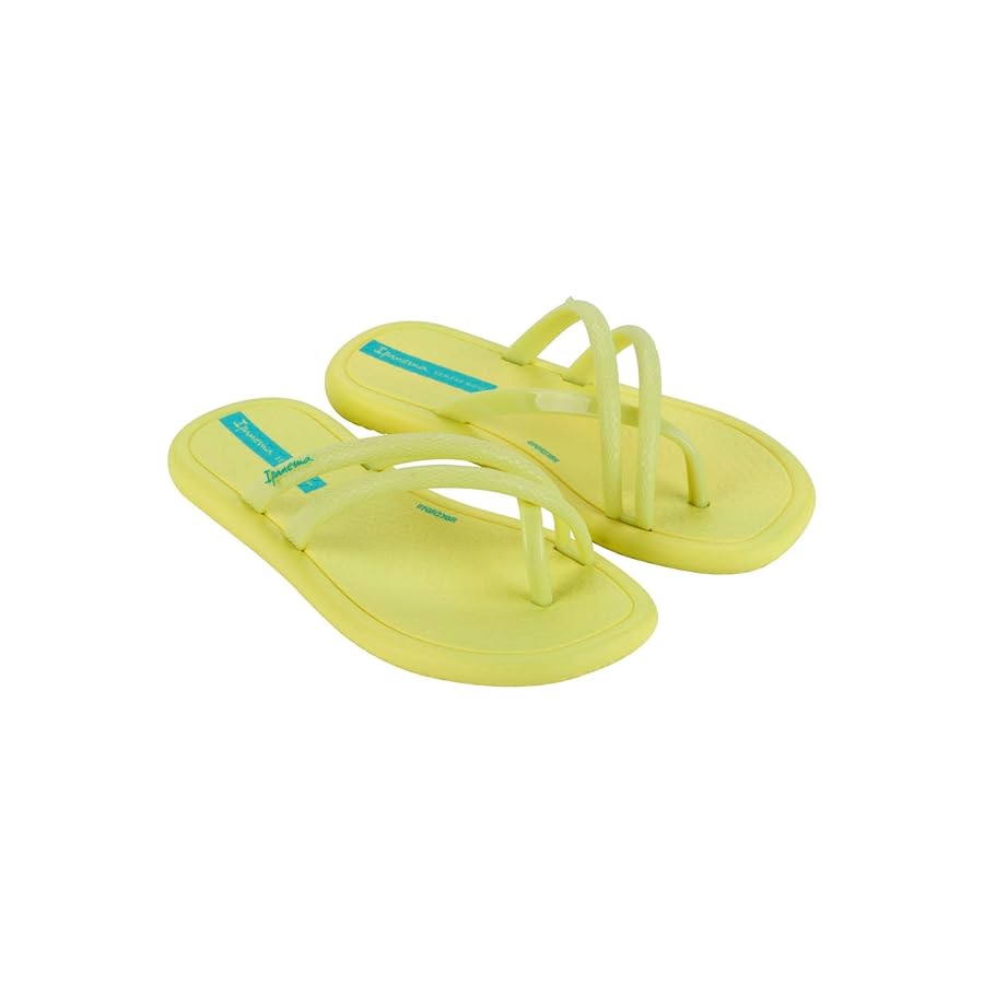 ◆PAES◆ flip flops yellow kids-solids-empire-yellow-bg-