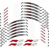 Acc-Creativity Motorcycle Wheel Rims Decal Stripes Stickers Compatible with YAMAHA YZF-R6 YZFR6 (Gray)