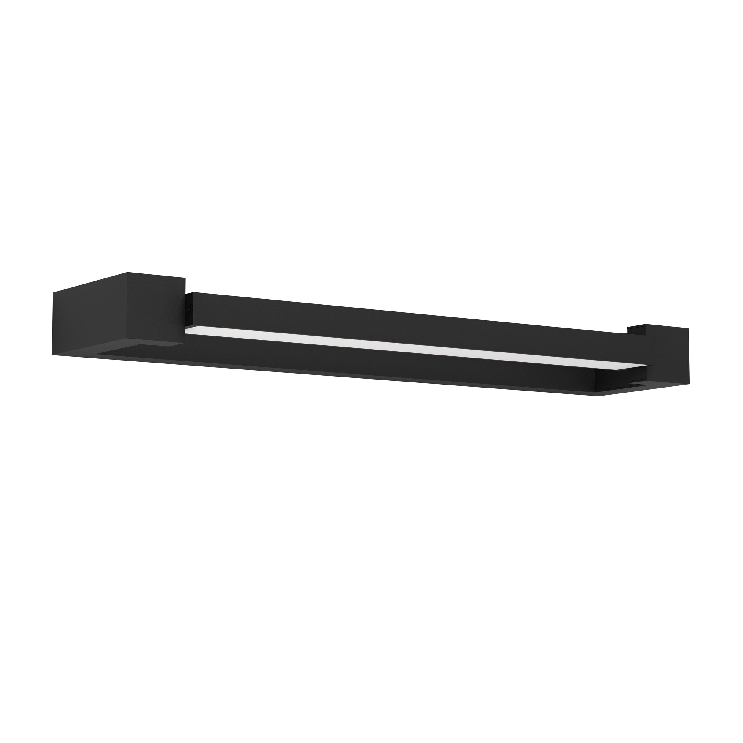 EGLO LED aplique Gemiliana, lámpara de espejo de baño metal negro | y plástico blanco, iluminación blanco neutro, IP44
