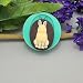 FS Brand Silicon Mold Bunny Cameo Flexible for Crafts, Jewelry, Resin, Scrapbooking, Polymer Clay