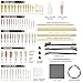 PERWIN Gun Cleaning Kit Universal Supplies for All Caliber Pistol Rifle Handgun Shotgun Hunting Cleaning Kits with All Brass Brushes, Reinforced Rods, Jags, and Tough Carry Case
