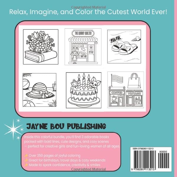 THE ULTIMATE GIRLY COLORING BOOK BUNDLE: Packed with Wholesome Fun and Creative Confidence for Girls and Young Women image 3