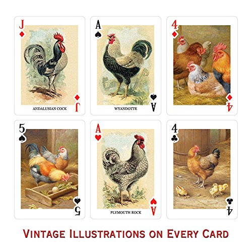 Baraja de Naipes Poker Prospero Art Chickens miniatura 2