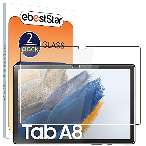 ebestStar - Cristal Templado x2 para Samsung Galaxy Tab A8 10.5 (2021) SM-X200 X205, Protector Pantalla Película Vidrio, Antigolpes