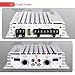 Pyle Hydra Marine Amplifier - Upgraded Elite Series 400 Watt 4 Channel Audio Amplifier, Waterproof, 12 volt, Dual MOSFET Power Supply, GAIN Level Controls, RCA Stereo Input & LED Indicator - PLMRA400