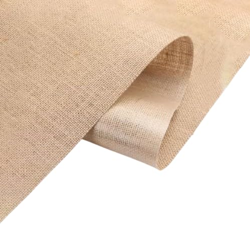 Premium Laminated Jute Fabric Roll | 100% Natural Eco-Friendly Burlap Cloth | Durable Waterproof Backing for Table Mats, Bags, Table Runners & Craft Projects (1 Mtr)-image-30