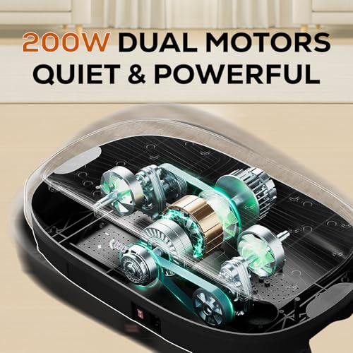 FK Sports Vibration Plate for Fat Burn, Muscle Toning, Lymphatic Support - Upgraded Whole Body Fitness Machine with 99 Intensity Levels, Auto/Manual Modes, Bluetooth, Remote & 265 lbs Capacity - Image 3