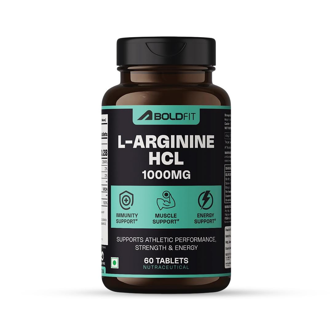 Boldfit L-Arginine, Creatine 1000mg Supplement, Nitric Oxide Supplement for Muscle Growth, Stamina, Recovery, Immune Booster and Energy -Tablets 60 Count-picture-3