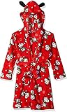 Peanuts Snoopy Christmas Holiday Plush Hooded Robe for Little Boys (4T) Red
