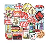 HEYTRCO 28PCS World Country Landmark Iron on Patches, Travel Tourism Nation Embroidered Applique for Clothes, Custom Famous Landmarks Souvenir Patches for Hats, Jeans, Jackets, Bags, Backpacks, Dress