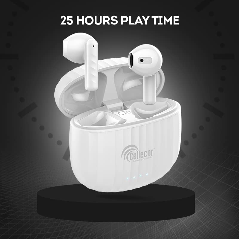 Image of Cellecor Bropods Cb05 Waterproof Earbuds With 25 Hours Playtime, Auto Pairing, 13Mm Driver, 5.1V Bluetooth Headset - In Ear