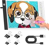 comzler A4 LED Light Board, 3 Level Dimmable...