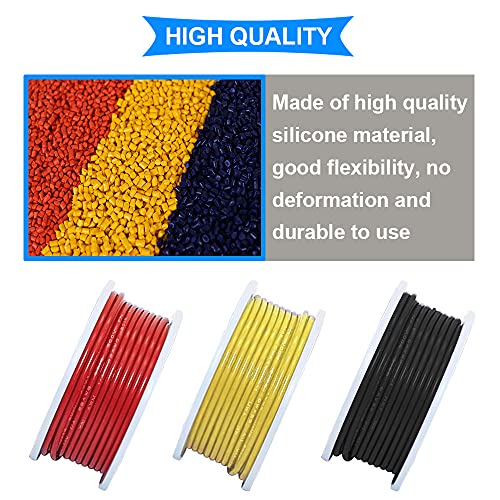 Fils électriques 22 AWG DAOKI en silicone pour câblage de robots et circuits imprimés - 5