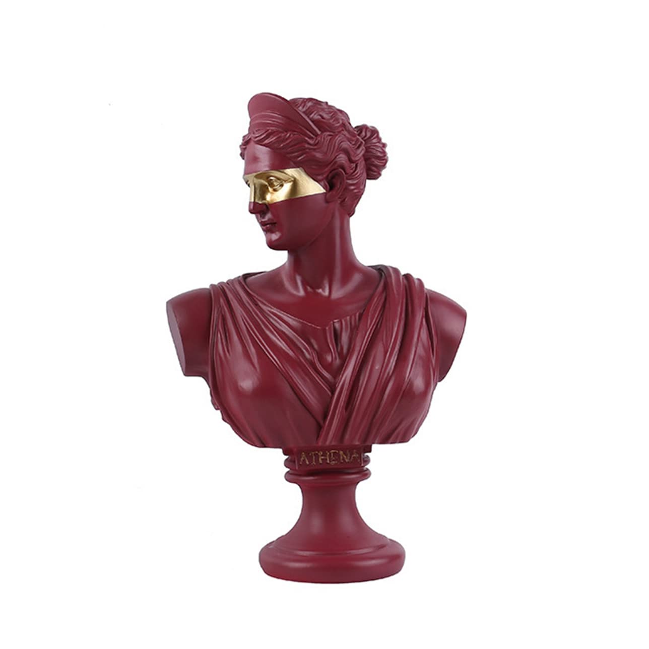 JMONLPICY Athena Bust Statue Home Decorative Desktop Ornaments Resin Craftwork Apollo Sculpture Creative Gift