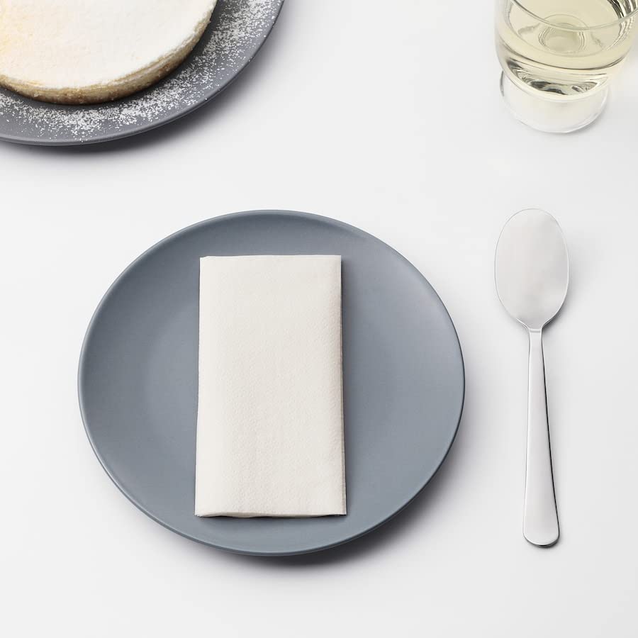 "FANTASTISK Paper Napkins, White, 24x24 cm (9 ½x9 ½") – Pack of 50 – Soft and Absorbent Napkins for Dining, Parties, and Everyday Use" 1