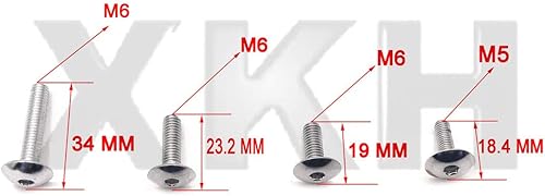 Miniatura 7 de XKH - Kit de tornillos de carenado de motocicleta compatibles con Suzuki GSXR 600 Silver 2001-2003 B0772QP9DK