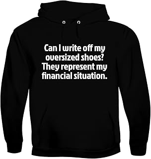 Can I Write Off My Oversized Shoes? They Represent My Financial Situation. - Men's Soft & Comfortable Pullover Hoodie CP05 Black