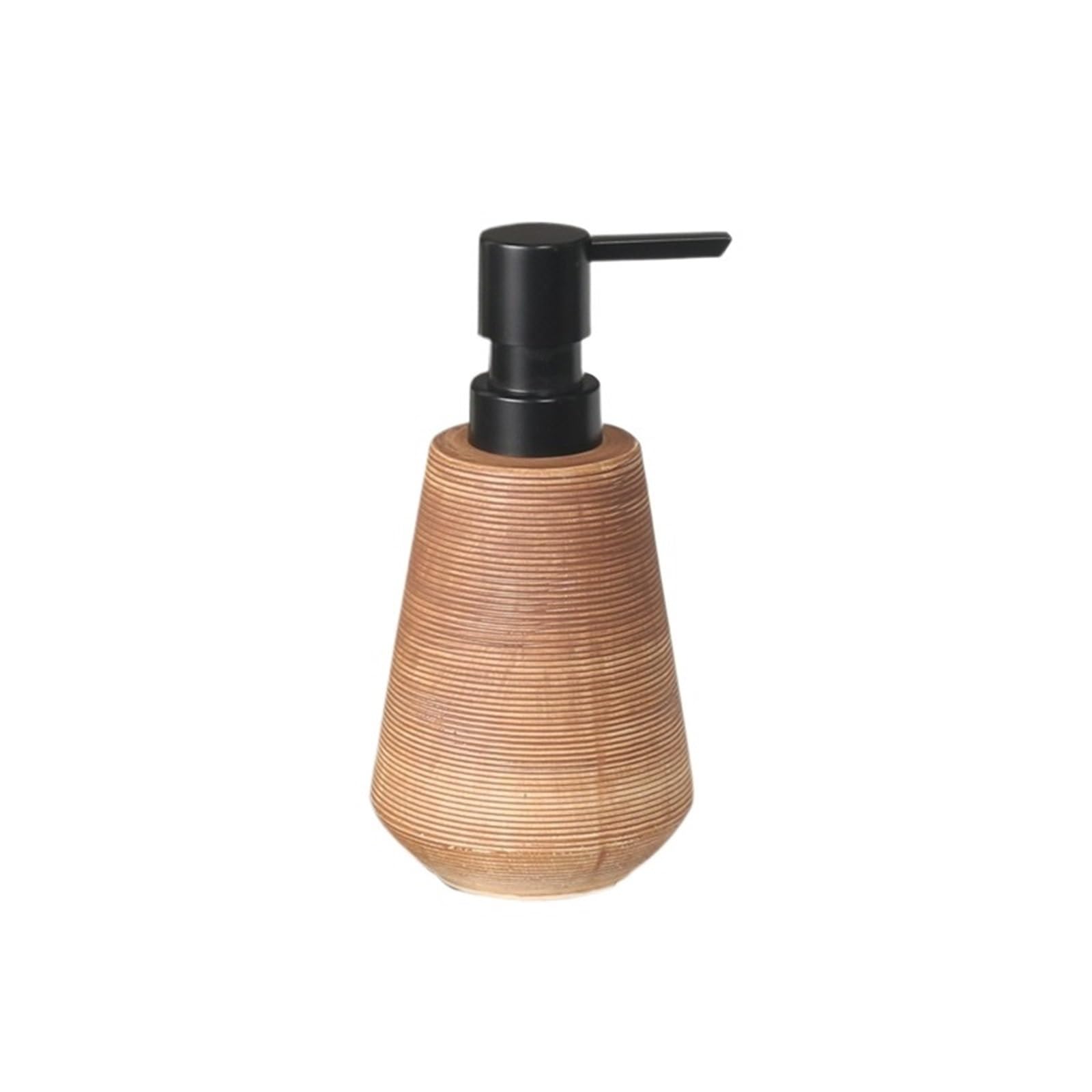 Soap Dispenser Countertop Ceramics Soap Dispensers 350ml Kitchen Bathroom Lotion Dispenser Liquid Container(Bruin)