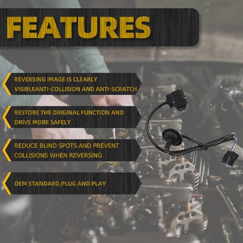 Image of Dasbecan Backup Camera Compatible with Kia Soul 2014 2015 2016 Reverse Parking Assist OE Replaces 95760-B2100 95760-B2010 95760-B2000 95760B2100 95760B2010 95760B2000
