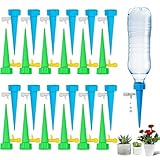 24 Stück Automatisch Bewässerung Set, Bewässerungssystem für Garten, Plant Water Dispenser mit einstellbarer Wassermenge,Topfpflanzen, Gartenpflanzen Blumen Outdoor Zimmerpflanzen