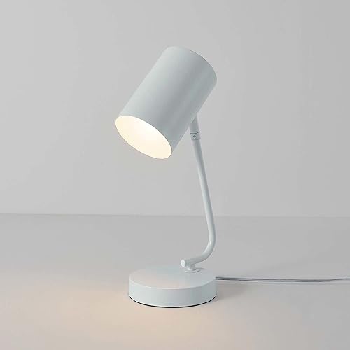 Miniatura 5 de Globe Electric 12651 Jordan - Lámpara de escritorio de 15 pulgadas, azul claro mate, interruptor basculante de encendidoapagado en línea