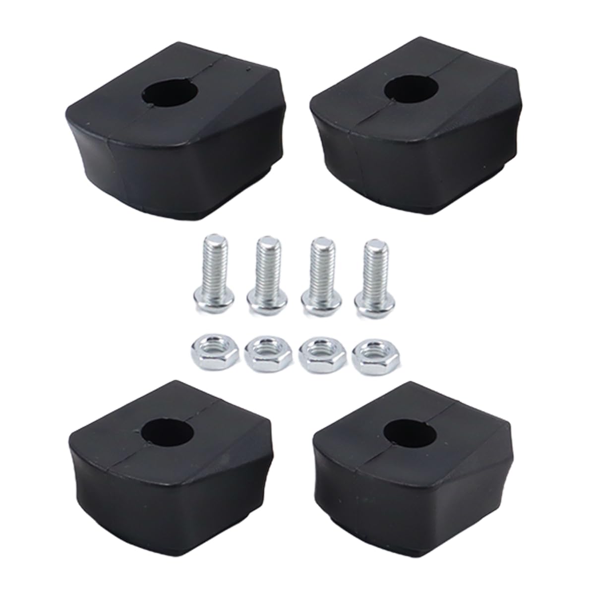 Riven Blocchi freno universali per skateboard, scooter, pattinaggio, in gomma PU, confezione da 4 pezzi, con viti di fissaggio e viti da 3,55 cm x 6 mm