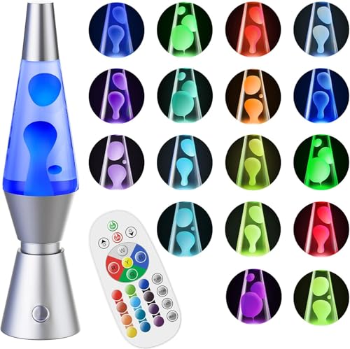 Soarling 14.5' Lavalampe, Art Deco Retro Lampe mit 17 RGB Farben & Fernbedienung, Große Deko-Lampe für Erwachsene & Kinder, Partybeleuchtung mit...