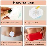 100pcs Castor Oil Pack Wrap for Belly Button, Self-Adhesive Disposable Castor Oil Patches, Hydroentangled Fabric Highly Absorbent Castor Oil Wrap, No Wash, Easy to Use (Oil Not Included) - Image 3