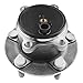Detroit Axle - 4pc Japan Built Front and Rear Wheel Bearing and Hub Assembly for Mazda 3, 3 Sport 2014 2015 2016 2017 2018, 5 Bolts w/ABS 513354 512523