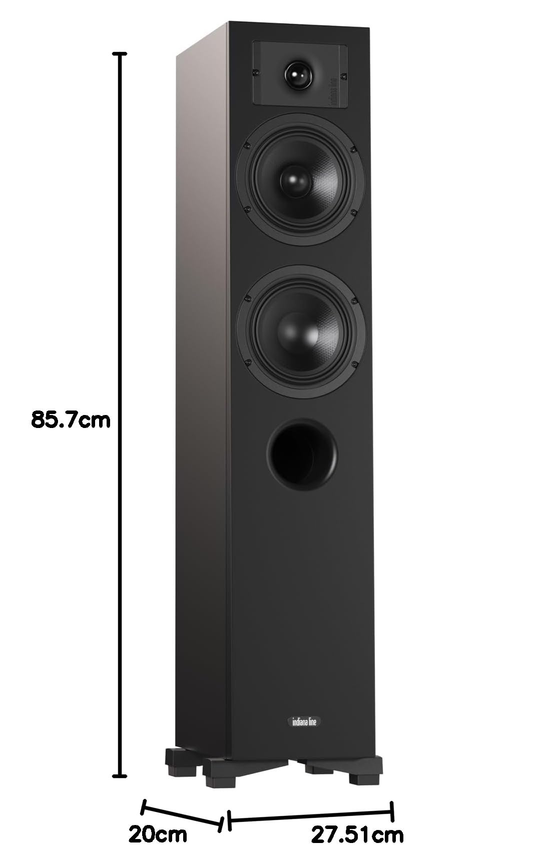 Indiana Line Diva 5 diffusori da pavimento - coppia (nero)