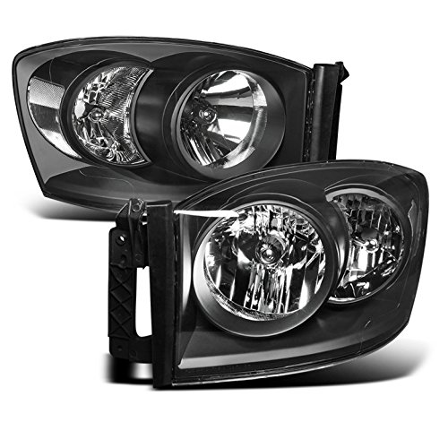 ZMAUTOPARTS Dodge Ram 1500 2500 3500 Pickup Truck Crystal Headlights Lamp Black Set ZMAUTOPARTS Dodge Ram 1500 2500 3500 Pickup Truck Crystal Headlights Lamp Black Set
