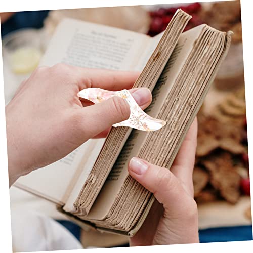 Accessoire de lecture pratique Angoily support de page transparent en résine