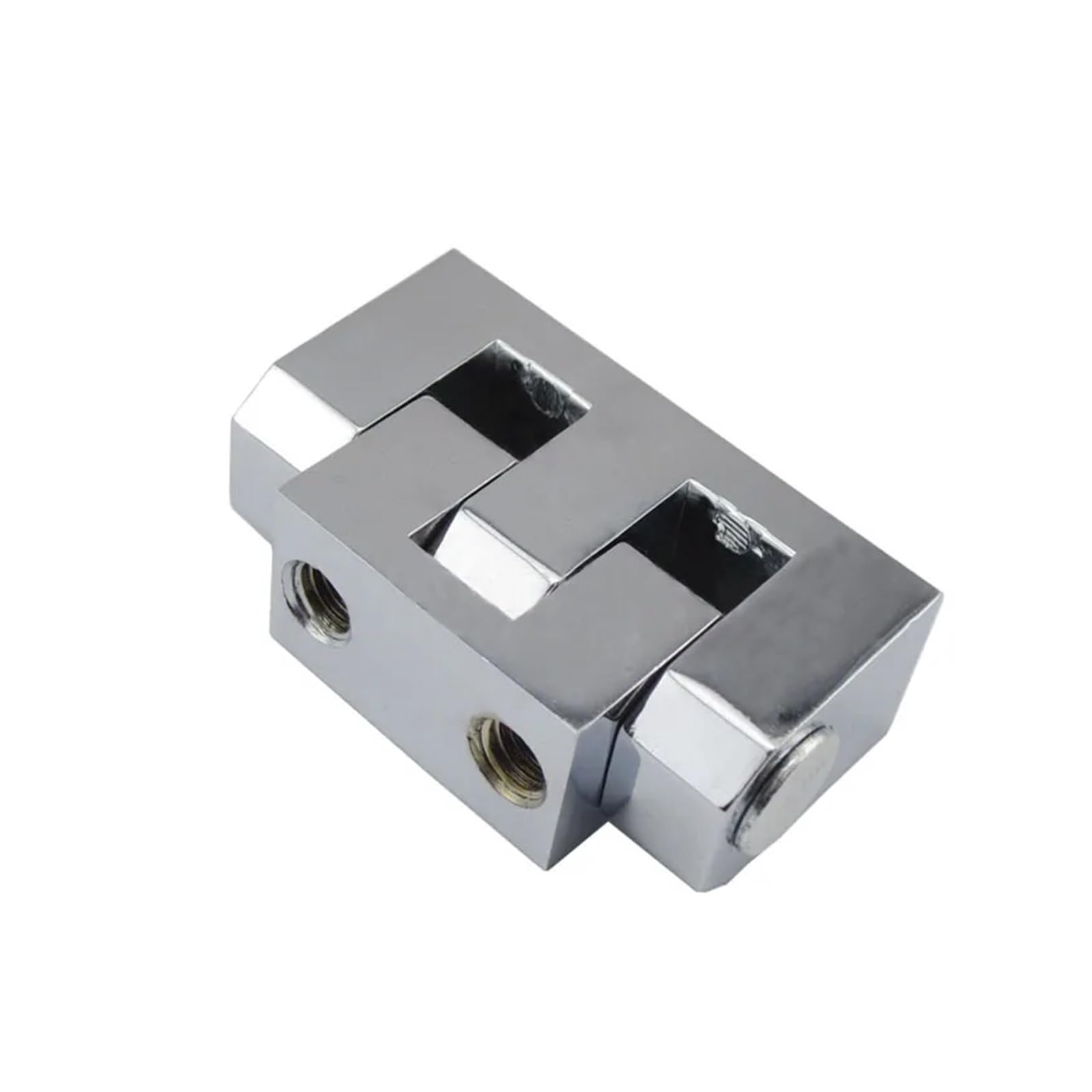 Ymuguegh A Chrome Electric Industry Cabinet Removable Door Hinge Fitting Hardware(A Chrome)