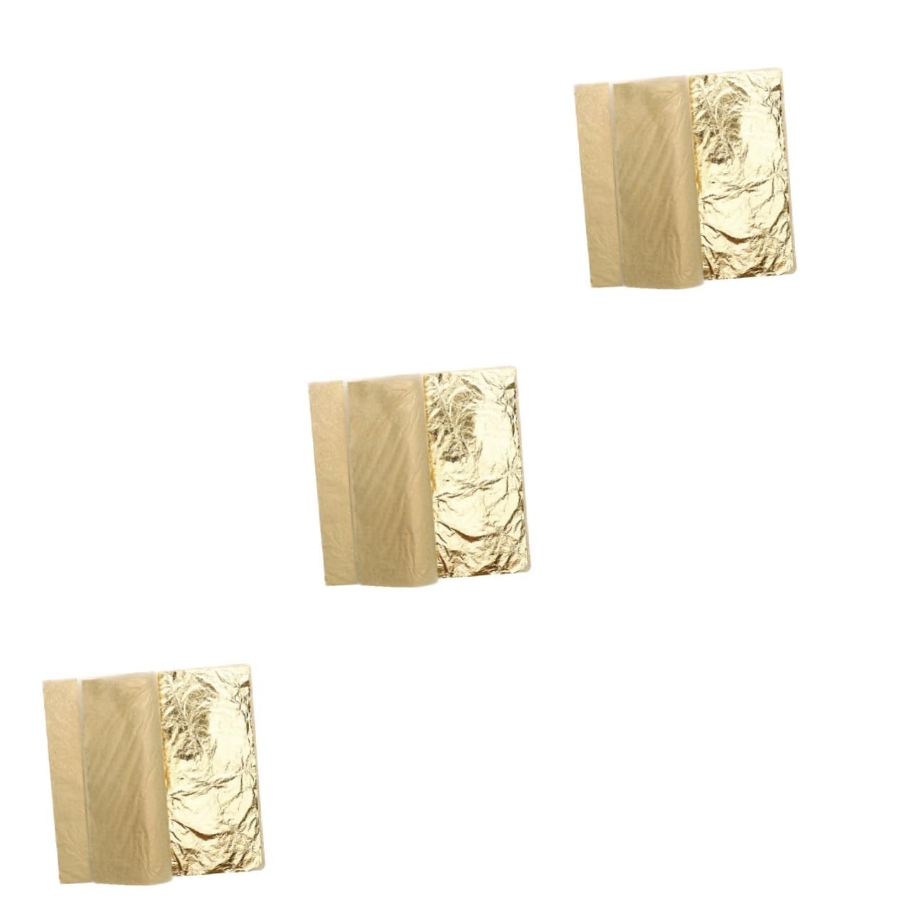 TEHAUX 300 Sheets gold flakes craft gold foil flakes Gilding Foil Leaf gold flake paper Foil Paper for Arts gold gilding flakes gold flake cake edible gold flakes gold leaf Metal