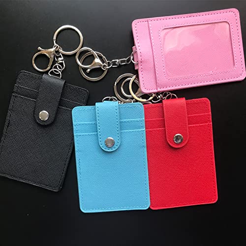 Image of 2 Pack Slim Minimalist Wallet, ID /Office Keys /Credit Cards Holder Pocket Purse, Lightweight Simple Wallets for Contact /Business Cards, Metro Card