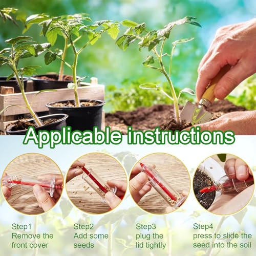 Mini dispersor manual de semillas para jardín miniatura 4