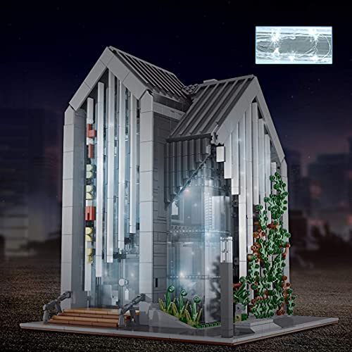 TYPIS Hausbausteine, Science Fiction Bank, Architektur Bausteine Set, Modulargebäude, kompatibel mit LEGO Haus (4185… – Bild 3