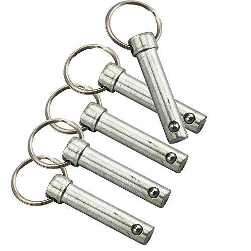 UP100 Lot de 10 goupilles à libération rapide de 6 mm 8 mm 10 mm avec extrémité à ressort (10 x 44 mm)