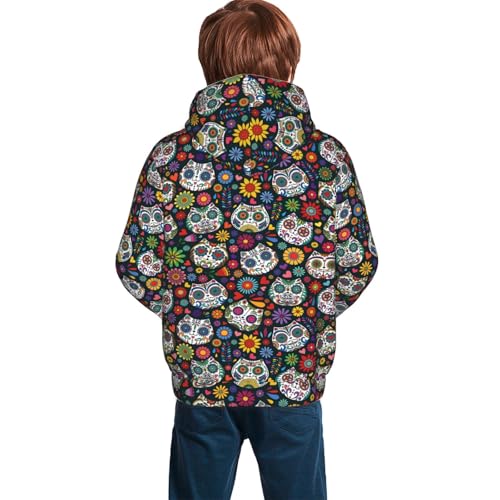 Mexican Dead Cat Kid Hoodies Boys Sweatshirts Girls Pullover with Pocket4