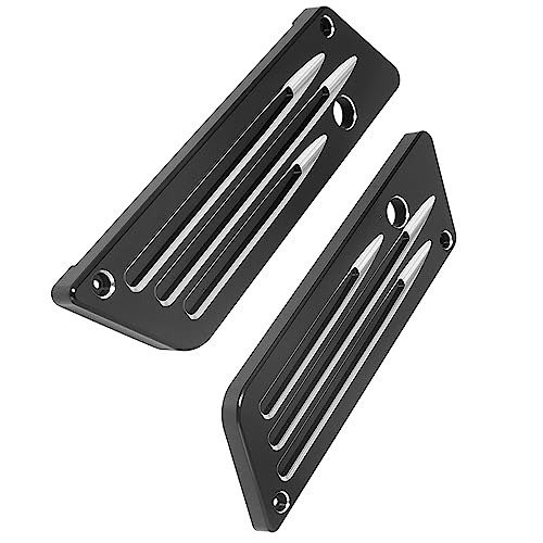 Cubierta para cierre de alforjas de motocicleta, compatible con Harley Davidson Touring Street Glide, Electra Glide, Road Glide y Road King (1993-2013), cromo miniatura 3